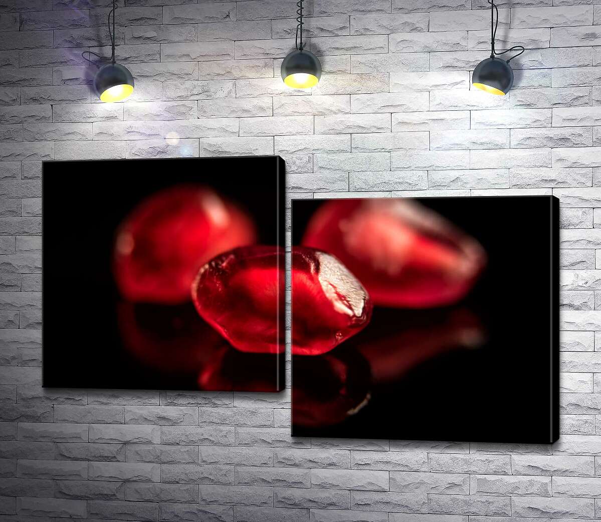 Модульная картина ArtPoster Багровые косточки граната на черном стекле 130x79 см Модуль №5
Модульная картина ArtPoster Багровые косточки граната на черном стекле 130x79 см Модуль №5