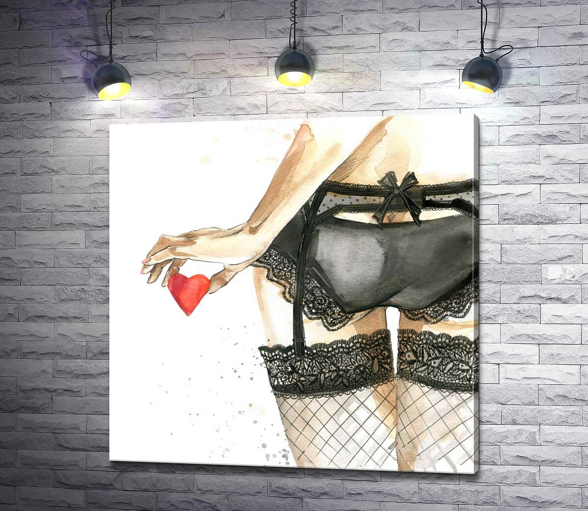 Картина ArtPoster Соблазнительный силуэт девушки в ажурном белье и сердцем в руке 130x130 см Модуль №1
Картина ArtPoster Соблазнительный силуэт девушки в ажурном белье и сердцем в руке 130x130 см Модуль №1