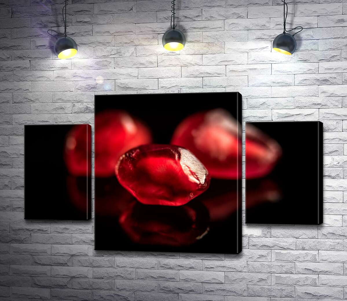 Модульная картина ArtPoster Багровые косточки граната на черном стекле 131x79 см Модуль №7
Модульная картина ArtPoster Багровые косточки граната на черном стекле 131x79 см Модуль №7