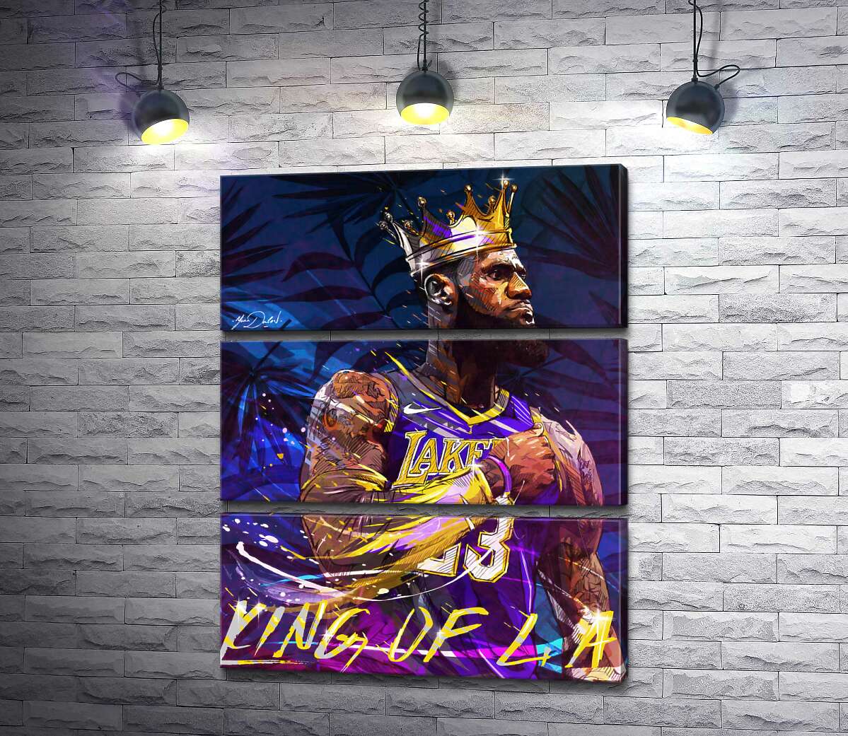 Модульная картина ArtPoster Баскетболист Леброн Джеймс (LeBron James) - король Лос-Анджелеса 130x162 см Модуль №13
Модульная картина ArtPoster Баскетболист Леброн Джеймс (LeBron James) - король Лос-Анджелеса 130x162 см Модуль №13