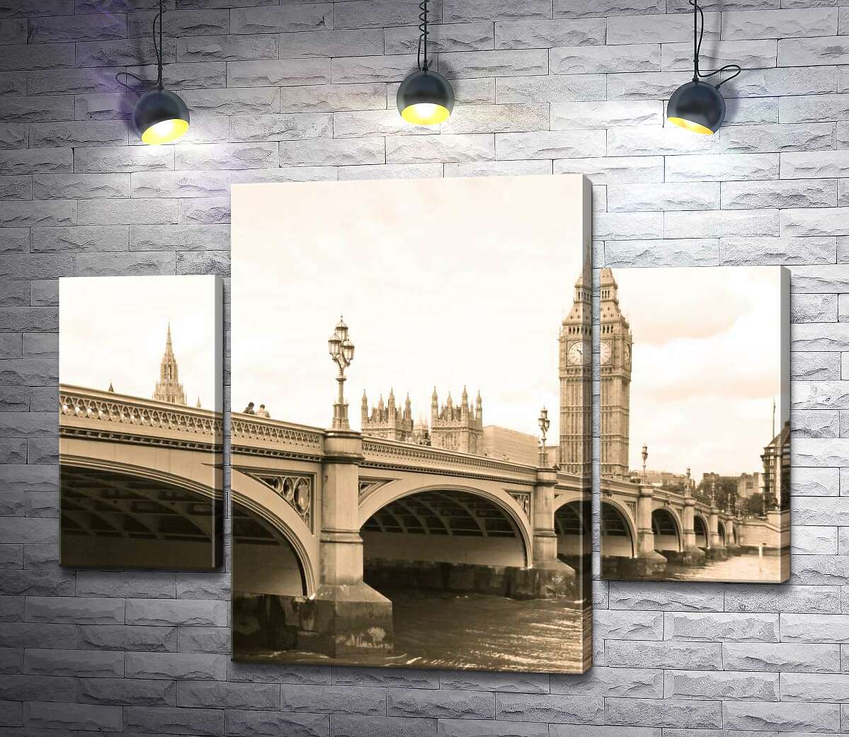 Модульная картина ArtPoster Башня Биг-Бен (Big Ben) виднеется из-за Вестминтерского моста (Westminster Bridge) 80x60 см Модуль №7
Модульная картина ArtPoster Башня Биг-Бен (Big Ben) виднеется из-за Вестминтерского моста (Westminster Bridge) 80x60 см Модуль №7