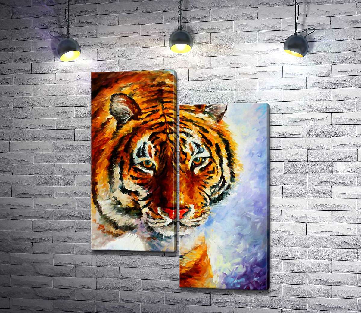 Модульная картина ArtPoster Амурский тигр шагает по заснеженной земле 50x68 см Модуль №5
Модульная картина ArtPoster Амурский тигр шагает по заснеженной земле 50x68 см Модуль №5