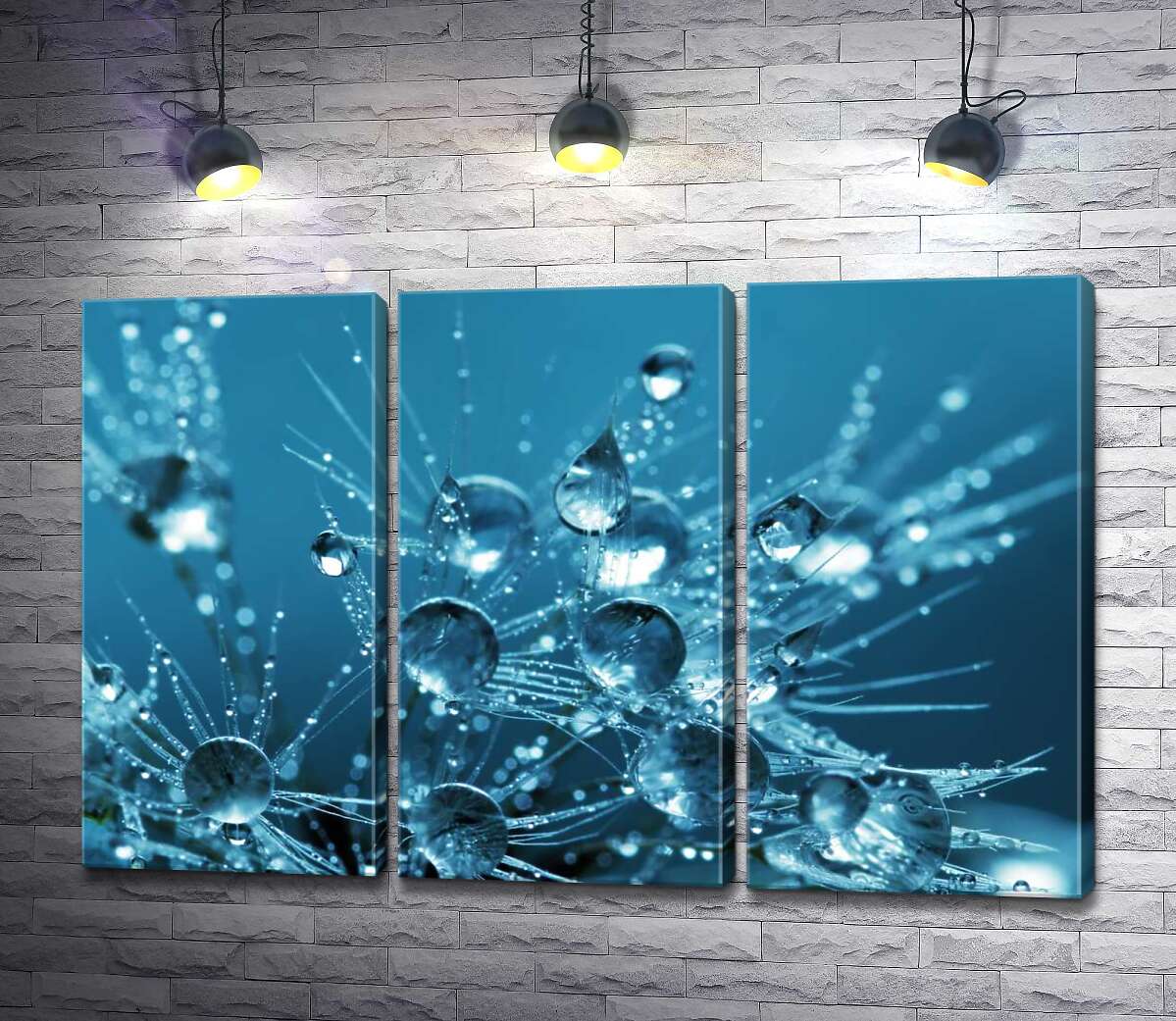 Модульная картина ArtPoster Ажурные кончики одуванчика утопают в каплях воды 132x86 см Модуль №11
Модульная картина ArtPoster Ажурные кончики одуванчика утопают в каплях воды 132x86 см Модуль №11