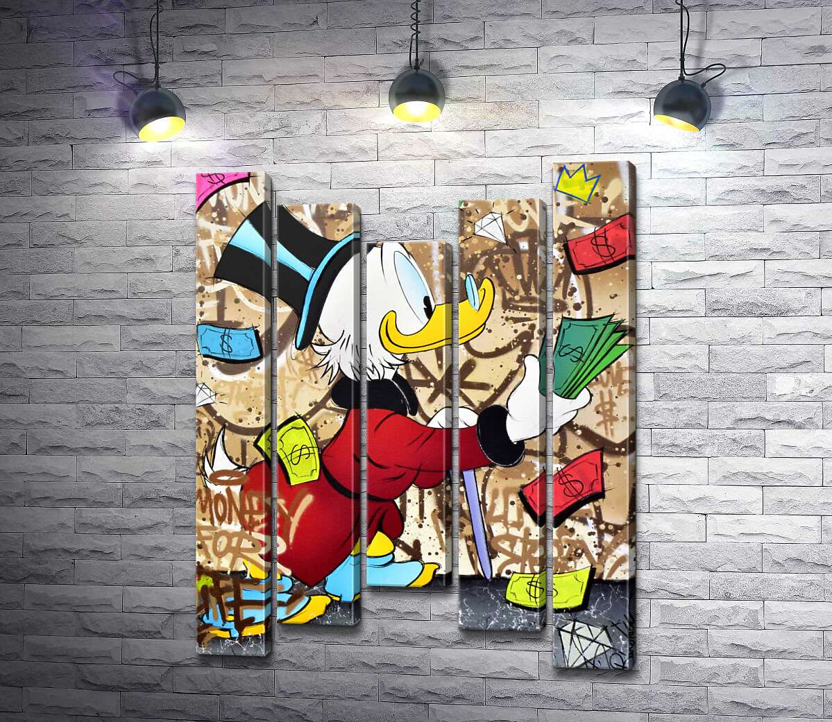 Модульная картина ArtPoster Деньги на жизнь: Скрудж МакДак (Scrooge McDuck) 130x175 см Модуль №28
Модульная картина ArtPoster Деньги на жизнь: Скрудж МакДак (Scrooge McDuck) 130x175 см Модуль №28