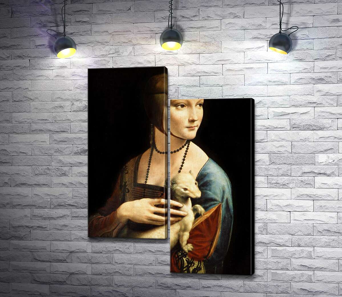 Модульная картина ArtPoster Дама с горностаем (Dama con l'ermellino) - Леонардо да Винчи (Leonardo da Vinci) 50x69 см Модуль №5
Модульная картина ArtPoster Дама с горностаем (Dama con l'ermellino) - Леонардо да Винчи (Leonardo da Vinci) 50x69 см Модуль №5