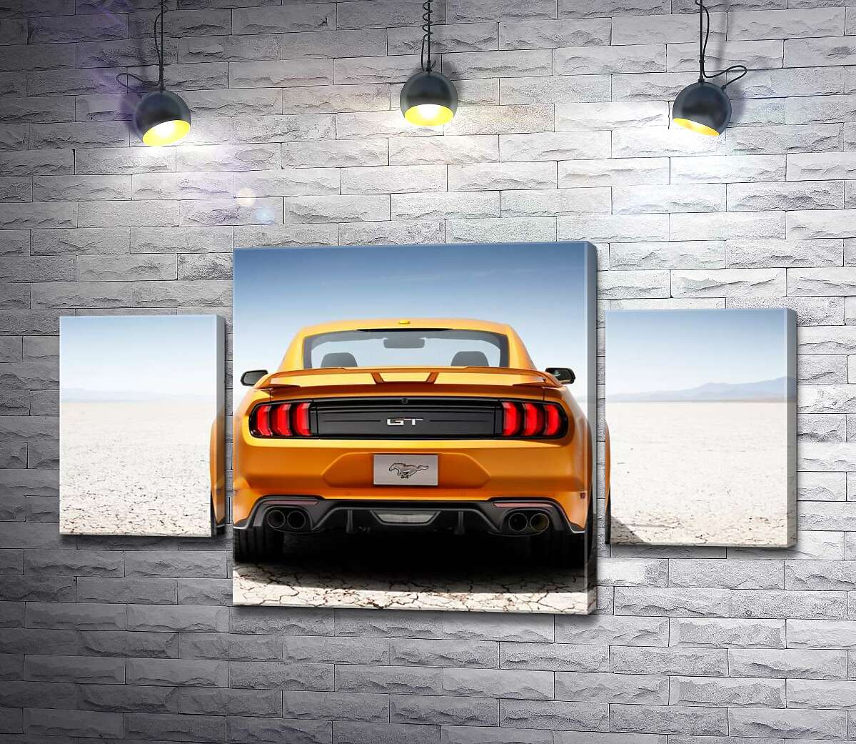 Модульная картина ArtPoster Желтый автомобиль Ford Mustang GT среди пустыни 131x74 см Модуль №7
Модульная картина ArtPoster Желтый автомобиль Ford Mustang GT среди пустыни 131x74 см Модуль №7
