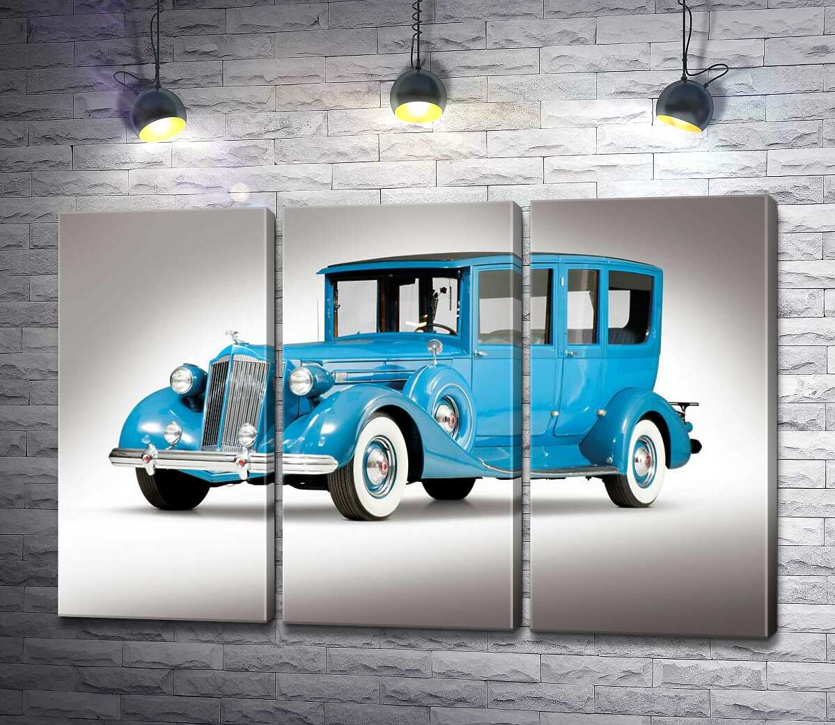 Модульная картина ArtPoster Голубой лимузин 1937 американской компании Packard 60x40 см Модуль №11
Модульная картина ArtPoster Голубой лимузин 1937 американской компании Packard 60x40 см Модуль №11