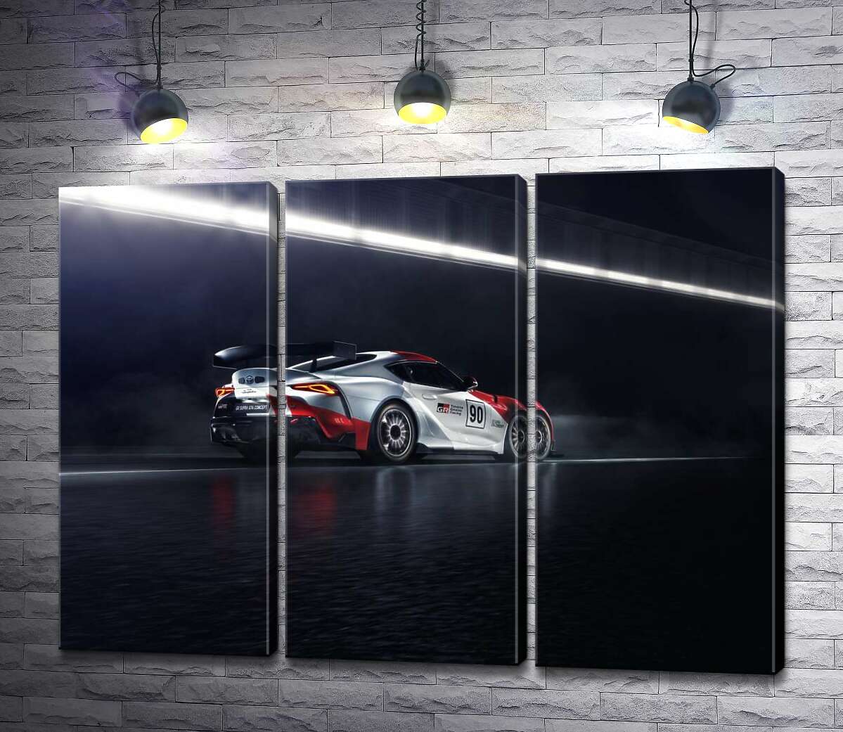 Модульная картина ArtPoster Гоночный автомобиль Тойота (Toyota GR Supra GT4) разгоняется на трассе 132x98 см Модуль №11
Модульная картина ArtPoster Гоночный автомобиль Тойота (Toyota GR Supra GT4) разгоняется на трассе 132x98 см Модуль №11