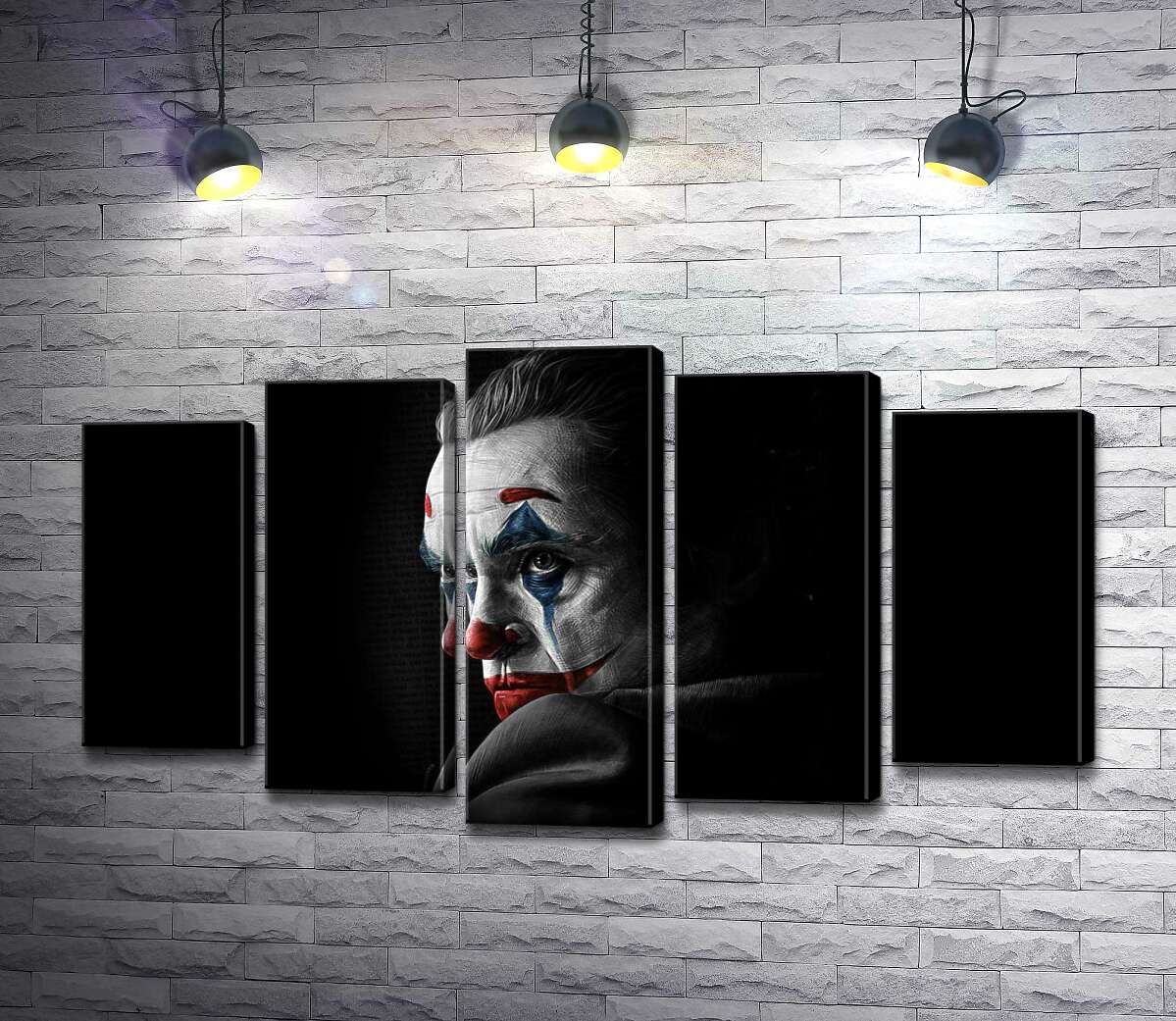 Модульная картина ArtPoster Грустный взгляд Джокера из тени 130x74 см Модуль №26
Модульная картина ArtPoster Грустный взгляд Джокера из тени 130x74 см Модуль №26