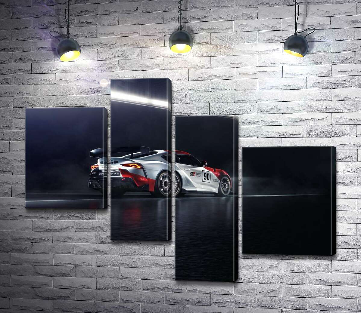 Модульная картина ArtPoster Гоночный автомобиль Тойота (Toyota GR Supra GT4) разгоняется на трассе 100x77 см Модуль №20
Модульная картина ArtPoster Гоночный автомобиль Тойота (Toyota GR Supra GT4) разгоняется на трассе 100x77 см Модуль №20