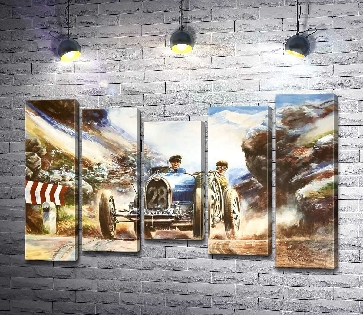 Модульная картина ArtPoster Гоночный автомобиль Bugatti Type 35 на трассе среди заснеженных Альп 100x65 см Модуль №28
Модульная картина ArtPoster Гоночный автомобиль Bugatti Type 35 на трассе среди заснеженных Альп 100x65 см Модуль №28