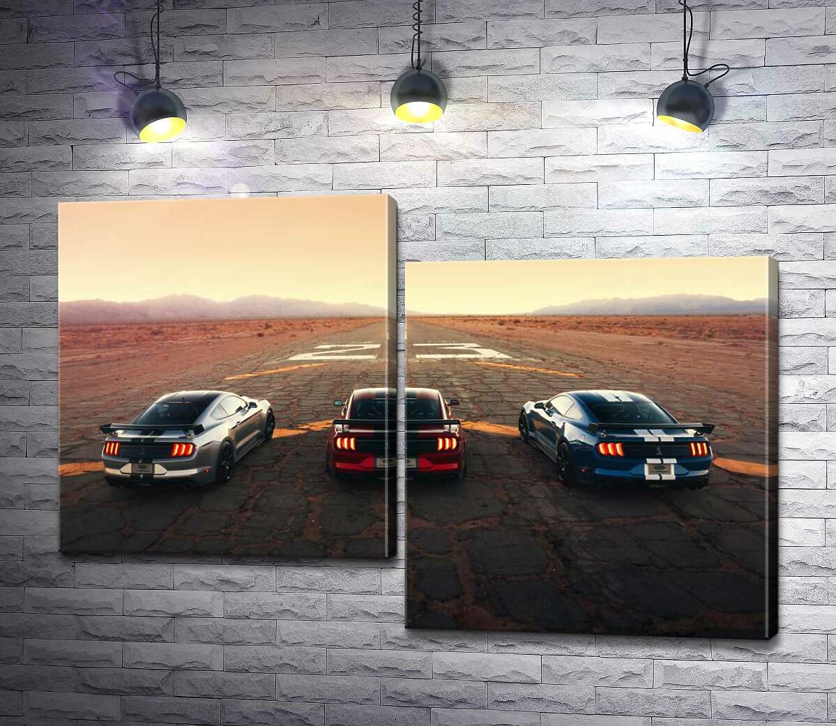 Модульная картина ArtPoster Гоночные автомобили Ford Mustang Shelby GT500 на старой дороге 130x88 см Модуль №5
Модульная картина ArtPoster Гоночные автомобили Ford Mustang Shelby GT500 на старой дороге 130x88 см Модуль №5