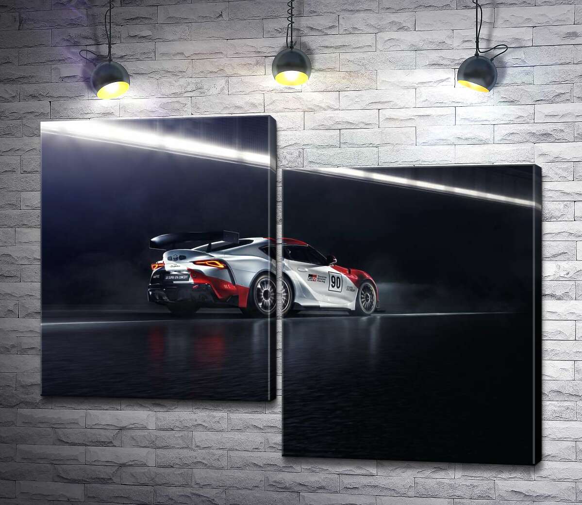 Модульная картина ArtPoster Гоночный автомобиль Тойота (Toyota GR Supra GT4) разгоняется на трассе 100x76 см Модуль №5
Модульная картина ArtPoster Гоночный автомобиль Тойота (Toyota GR Supra GT4) разгоняется на трассе 100x76 см Модуль №5