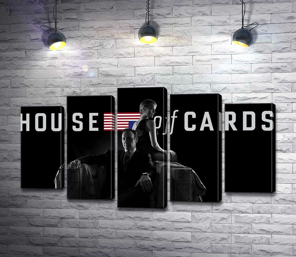 Модульная картина ArtPoster Главные герои – супруги, на постере к сериалу "Карточный дом" (House of cards) 100x58 см Модуль №26
Модульная картина ArtPoster Главные герои – супруги, на постере к сериалу "Карточный дом" (House of cards) 100x58 см Модуль №26