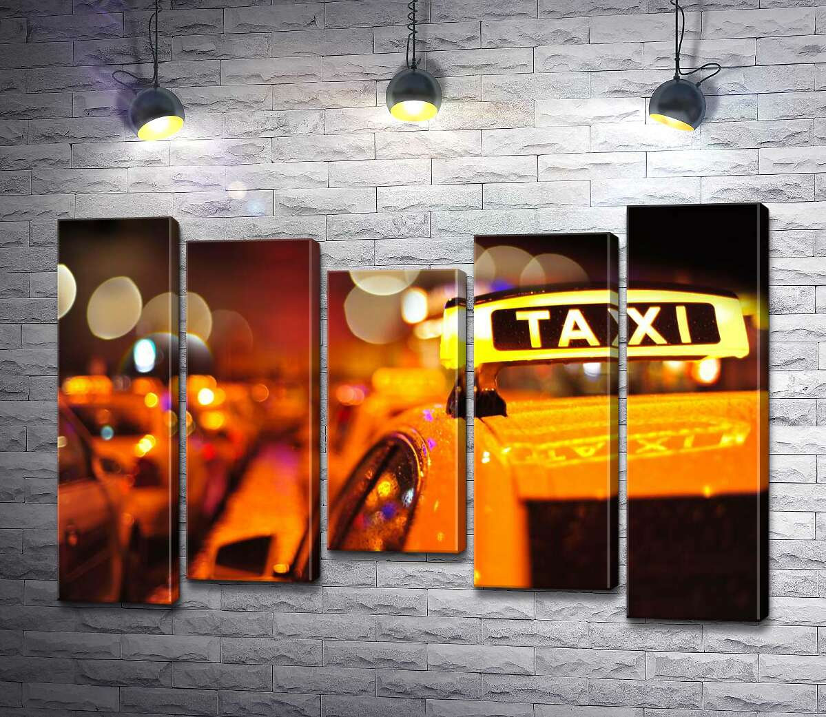 Модульная картина ArtPoster Желтый маячок "Taxi" на крыше автомобиля 130x87 см Модуль №28
Модульная картина ArtPoster Желтый маячок "Taxi" на крыше автомобиля 130x87 см Модуль №28