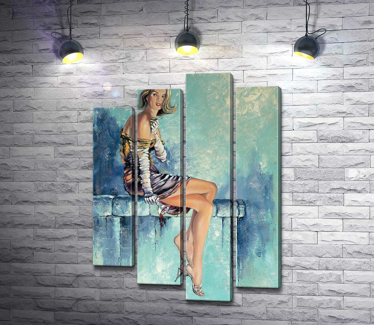 Модульная картина ArtPoster Девушка с бокалом вина курит сигарету 132x184 см Модуль №21
Модульная картина ArtPoster Девушка с бокалом вина курит сигарету 132x184 см Модуль №21