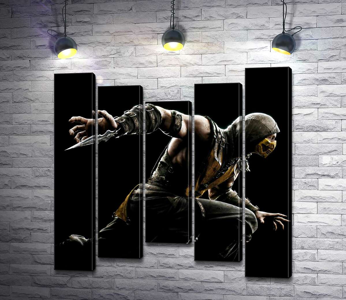 Модульная картина ArtPoster Герой игры "Mortal Kombat", Скорпион, решительно бежит в битву 100x100 см Модуль №28
Модульная картина ArtPoster Герой игры "Mortal Kombat", Скорпион, решительно бежит в битву 100x100 см Модуль №28