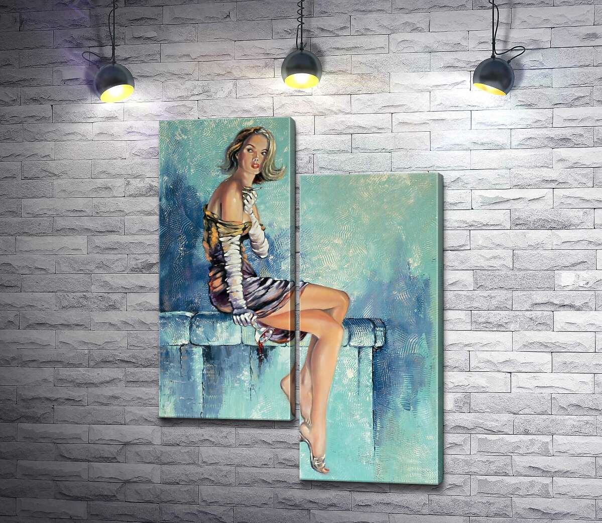 Модульная картина ArtPoster Девушка с бокалом вина курит сигарету 130x183 см Модуль №5
Модульная картина ArtPoster Девушка с бокалом вина курит сигарету 130x183 см Модуль №5