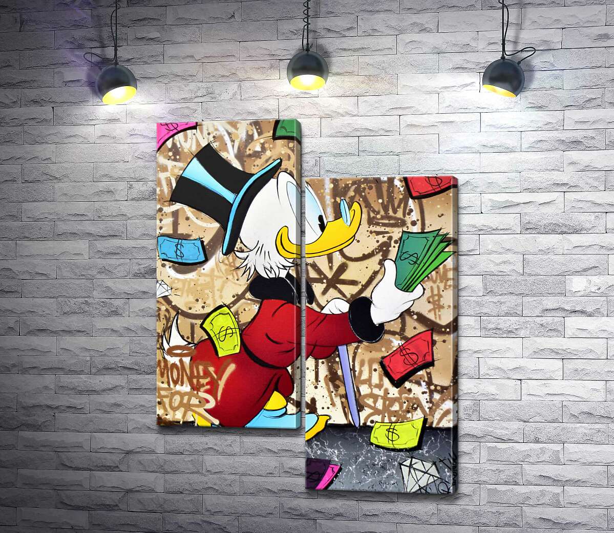 Модульная картина ArtPoster Деньги на жизнь: Скрудж МакДак (Scrooge McDuck) 130x176 см Модуль №5
Модульная картина ArtPoster Деньги на жизнь: Скрудж МакДак (Scrooge McDuck) 130x176 см Модуль №5