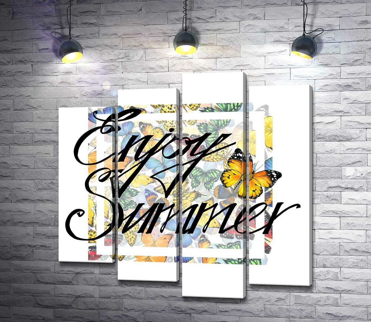 Модульная картина ArtPoster Изысканная надпись "enjoy summer" на фоне бабочек 132x131 см Модуль №21
Модульная картина ArtPoster Изысканная надпись "enjoy summer" на фоне бабочек 132x131 см Модуль №21