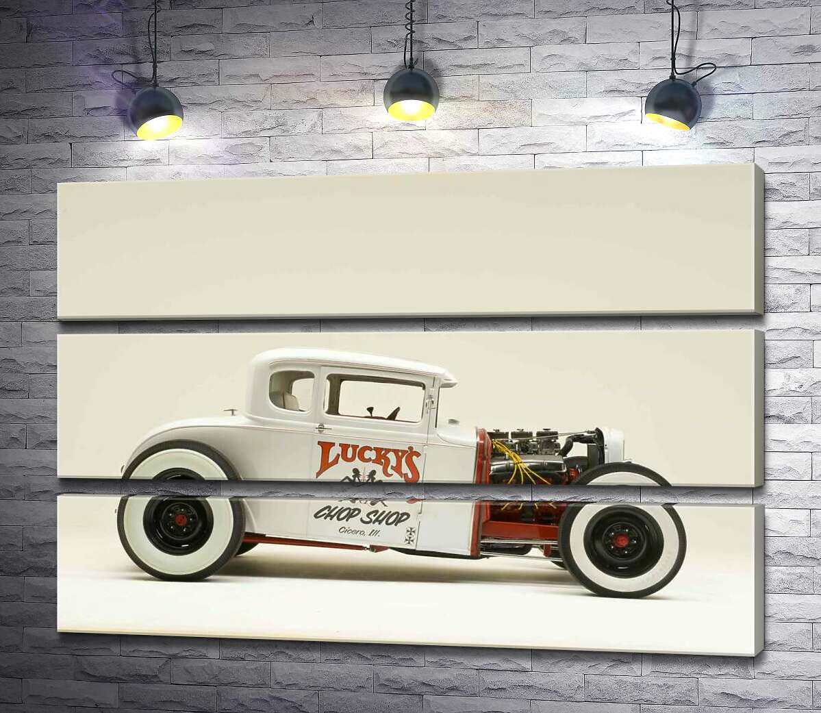 Модульная картина ArtPoster Исключительный белый автомобиль Lucky's chop shop 90x60 см Модуль №13
Модульная картина ArtPoster Исключительный белый автомобиль Lucky's chop shop 90x60 см Модуль №13