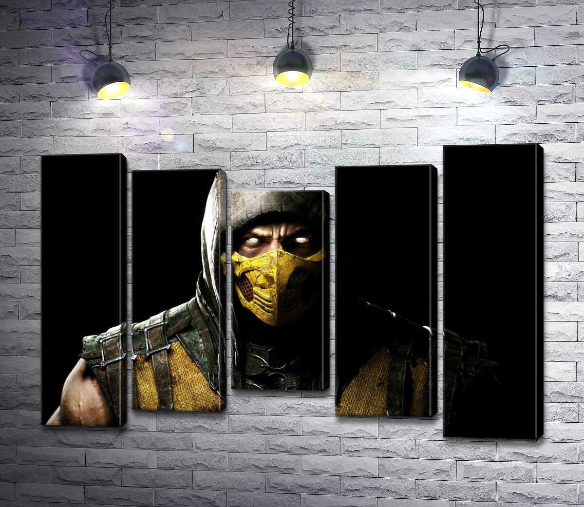 Модульная картина ArtPoster Из тьмы к свету: портрет героя игры "Mortal Kombat" Скорпиона 100x68 см Модуль №28
Модульная картина ArtPoster Из тьмы к свету: портрет героя игры "Mortal Kombat" Скорпиона 100x68 см Модуль №28
