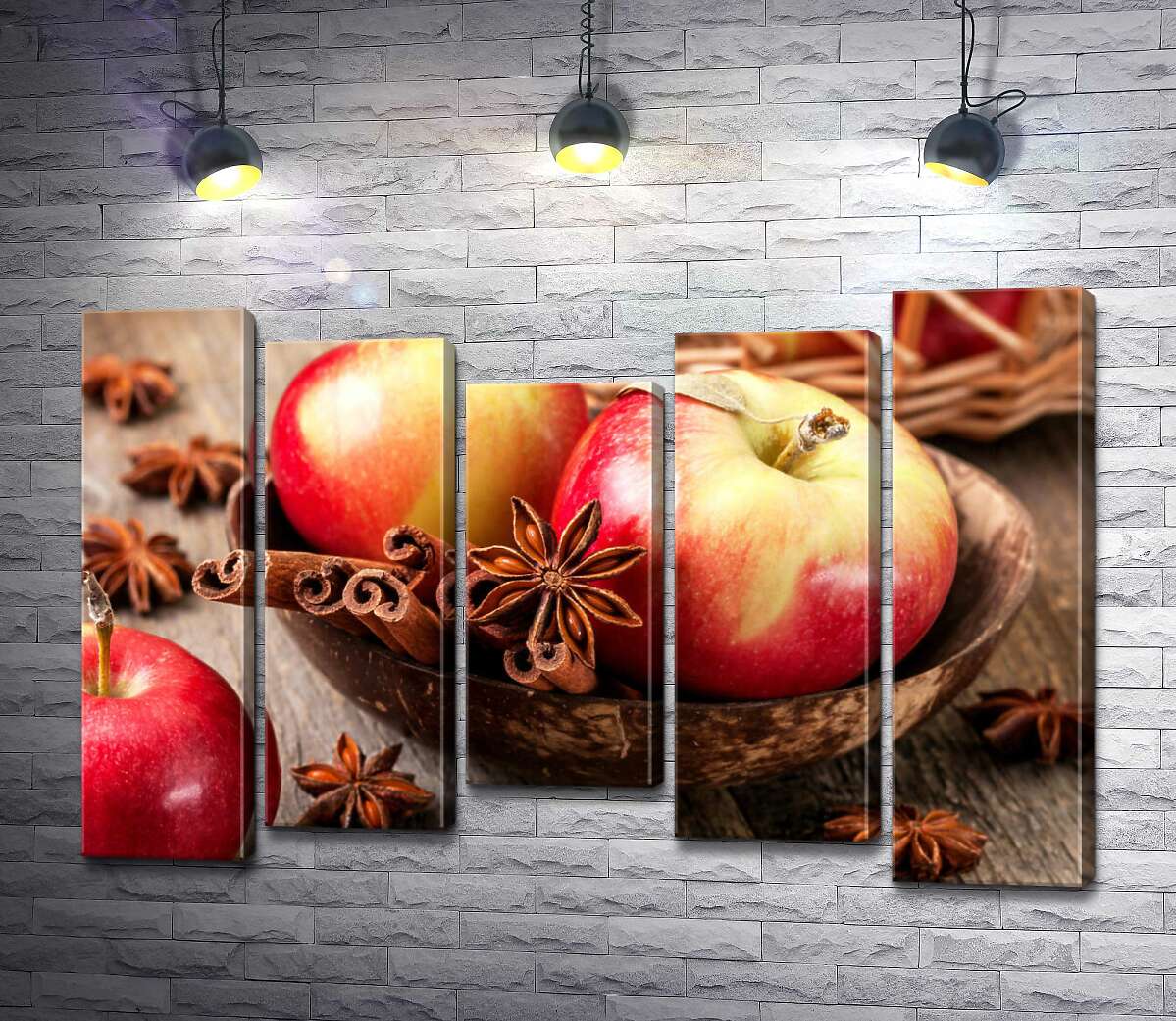 Модульная картина ArtPoster Запахи осени: краснобокие яблоки с корицей и бадьяном 130x88 см Модуль №28
Модульная картина ArtPoster Запахи осени: краснобокие яблоки с корицей и бадьяном 130x88 см Модуль №28