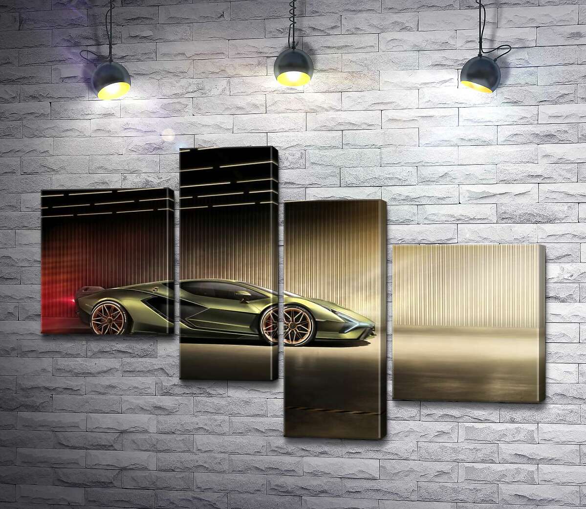 Модульная картина ArtPoster Зеленый блеск автомобиля Ламборгини (Lamborghini Sian) 100x69 см Модуль №20
Модульная картина ArtPoster Зеленый блеск автомобиля Ламборгини (Lamborghini Sian) 100x69 см Модуль №20