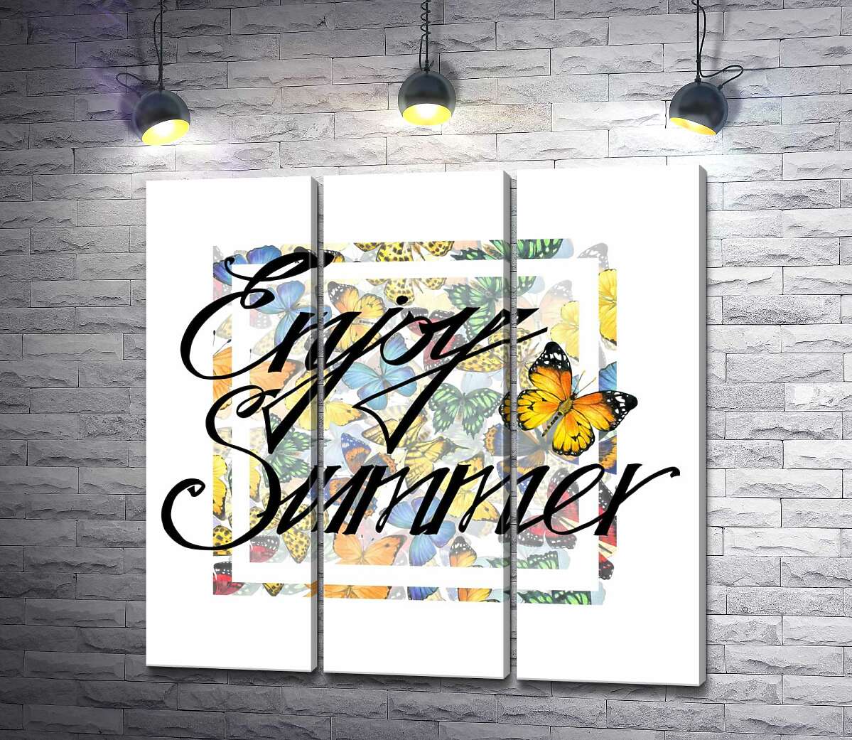 Модульная картина ArtPoster Изысканная надпись "enjoy summer" на фоне бабочек 132x130 см Модуль №11
Модульная картина ArtPoster Изысканная надпись "enjoy summer" на фоне бабочек 132x130 см Модуль №11