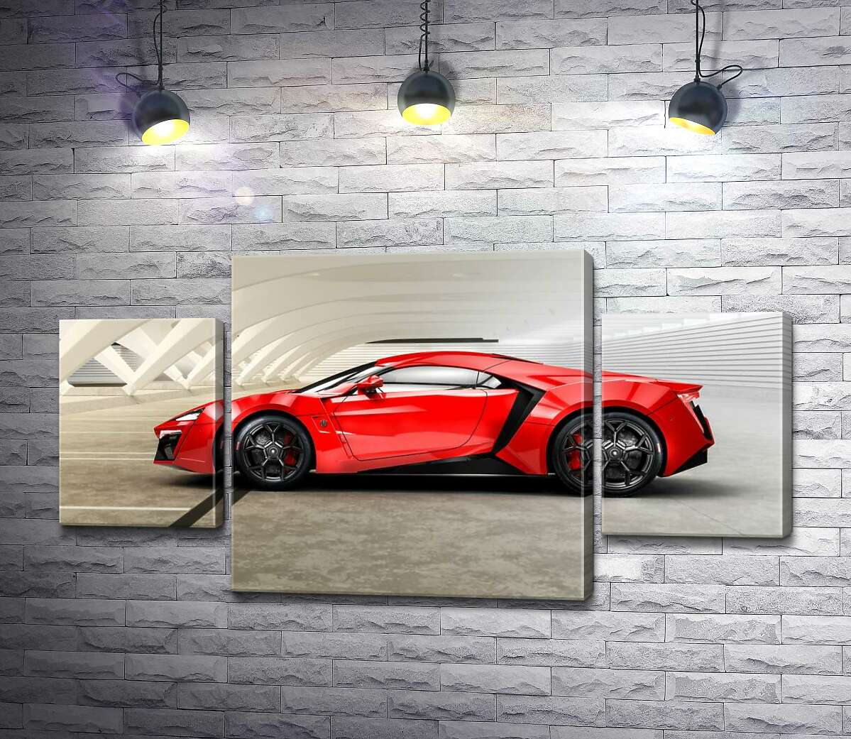 Модульная картина ArtPoster Идеальные изгибы линий в эксклюзивном автомобиле Lykan HyperSport 131x70 см Модуль №7
Модульная картина ArtPoster Идеальные изгибы линий в эксклюзивном автомобиле Lykan HyperSport 131x70 см Модуль №7