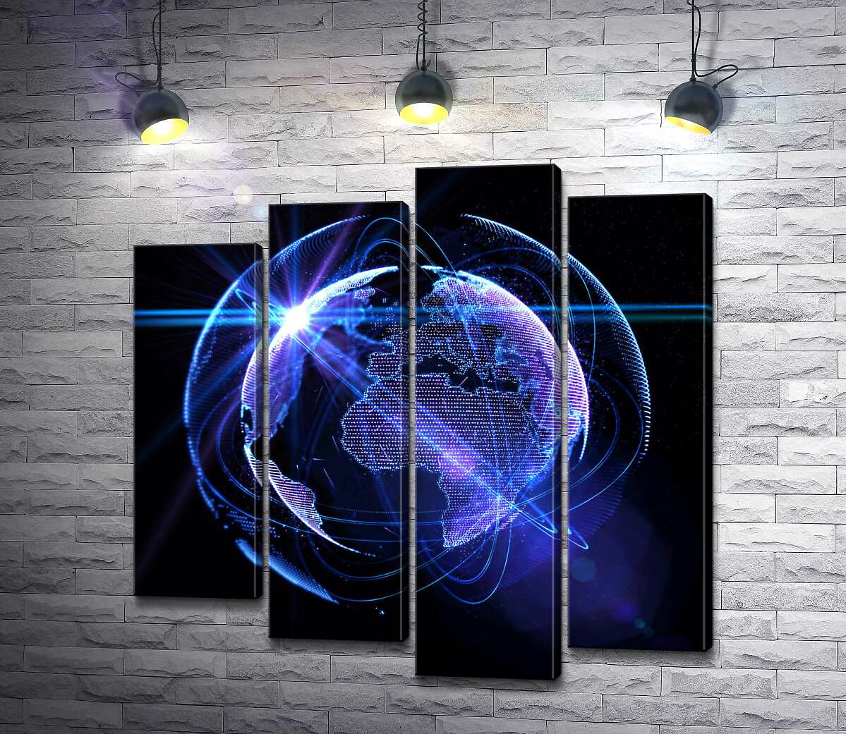 Модульная картина ArtPoster Информационные потоки покрыли планету Земля 80x80 см Модуль №21
Модульная картина ArtPoster Информационные потоки покрыли планету Земля 80x80 см Модуль №21