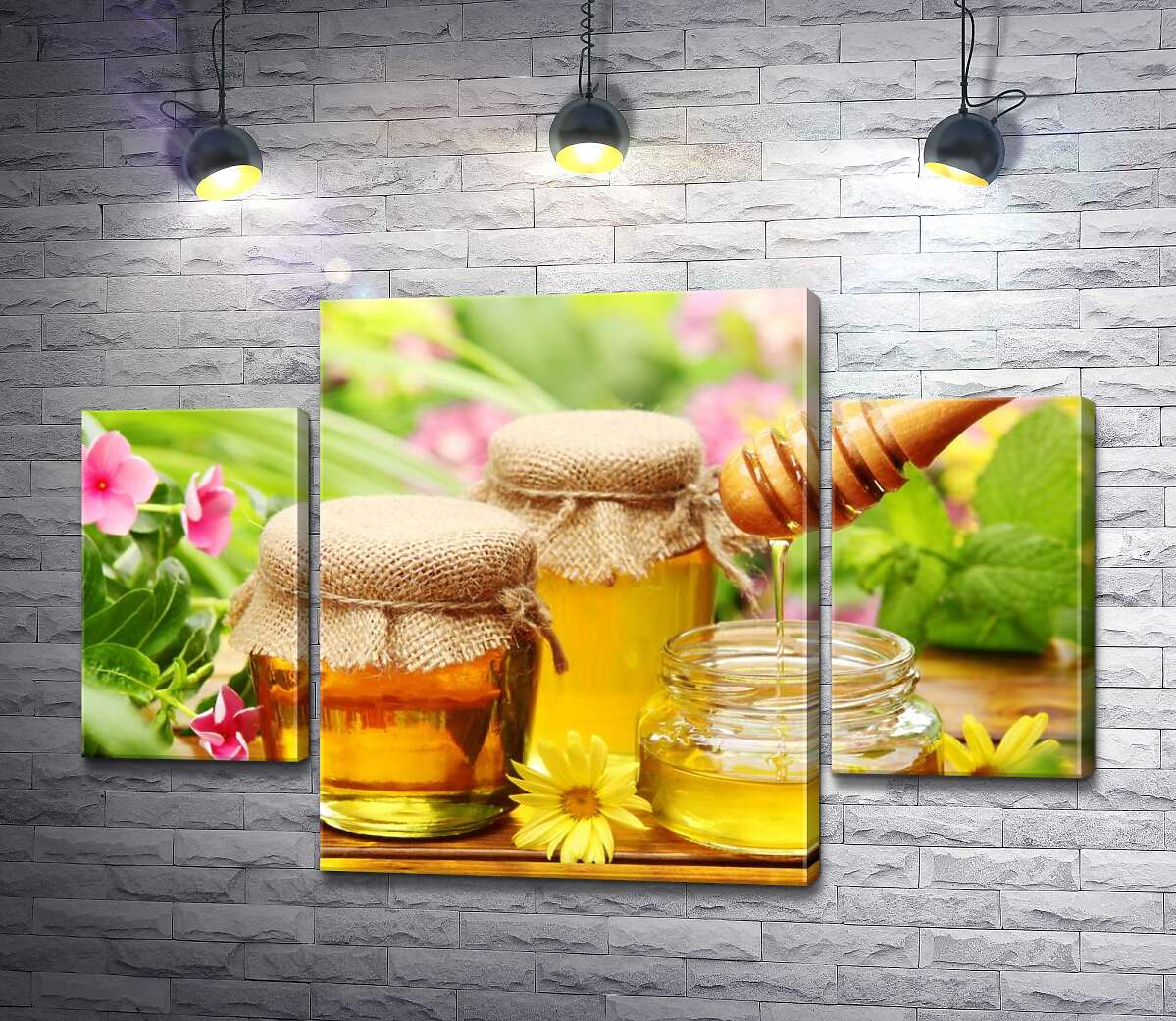 Модульная картина ArtPoster Запах лета в золотистых банках с медом 100x65 см Модуль №7
Модульная картина ArtPoster Запах лета в золотистых банках с медом 100x65 см Модуль №7