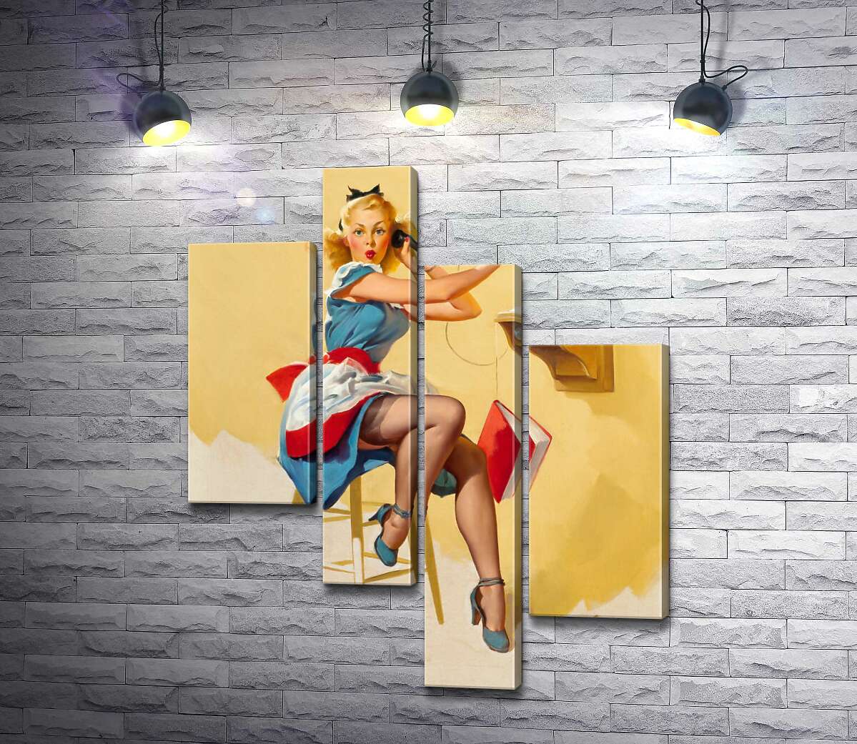 Модульная картина ArtPoster Застукали: милая официантка разговаривает по телефону 100x126 см Модуль №20
Модульная картина ArtPoster Застукали: милая официантка разговаривает по телефону 100x126 см Модуль №20