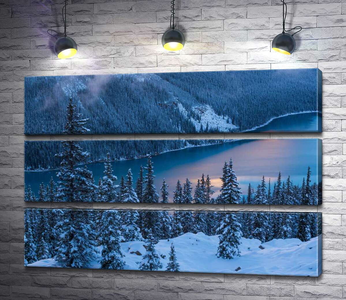 Модульная картина ArtPoster Зимний вечер опускается на горное озеро 90x60 см Модуль №13
Модульная картина ArtPoster Зимний вечер опускается на горное озеро 90x60 см Модуль №13