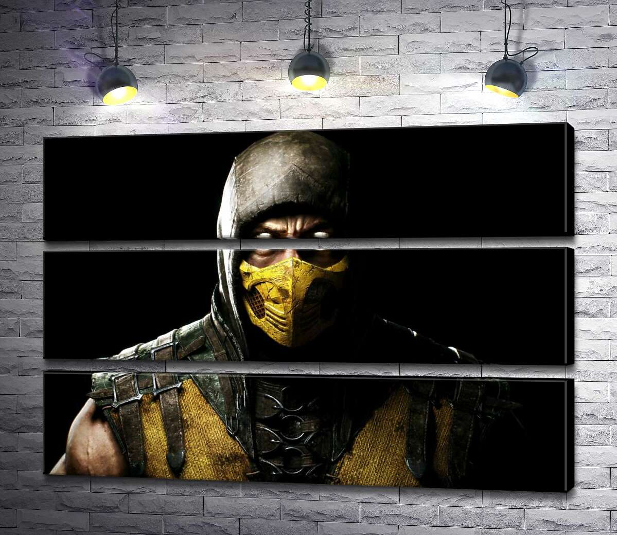 Модульная картина ArtPoster Из тьмы к свету: портрет героя игры "Mortal Kombat" Скорпиона 90x60 см Модуль №13
Модульная картина ArtPoster Из тьмы к свету: портрет героя игры "Mortal Kombat" Скорпиона 90x60 см Модуль №13