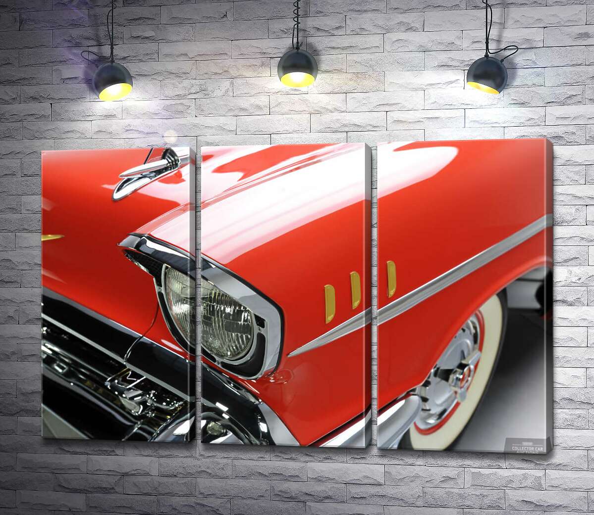 Модульная картина ArtPoster Изысканная фара морковно-красного автомобиля Chevrolet Bel Air 132x86 см Модуль №11
Модульная картина ArtPoster Изысканная фара морковно-красного автомобиля Chevrolet Bel Air 132x86 см Модуль №11
