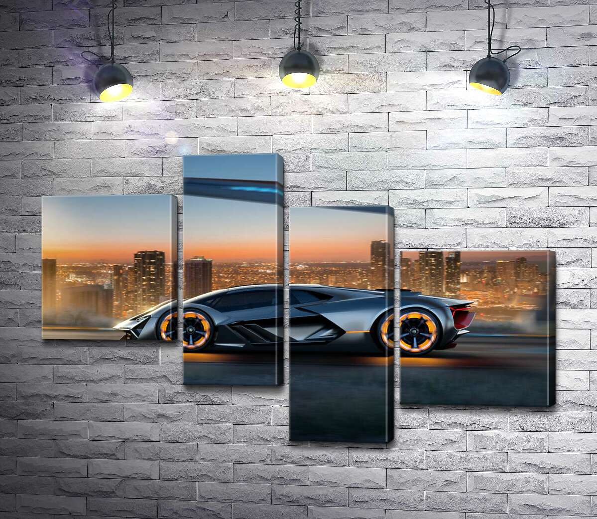 Модульная картина ArtPoster Инновационная модель электромобиля Ламборгини (Lamborghini Terzo Millennio) 130x85 см Модуль №20
Модульная картина ArtPoster Инновационная модель электромобиля Ламборгини (Lamborghini Terzo Millennio) 130x85 см Модуль №20