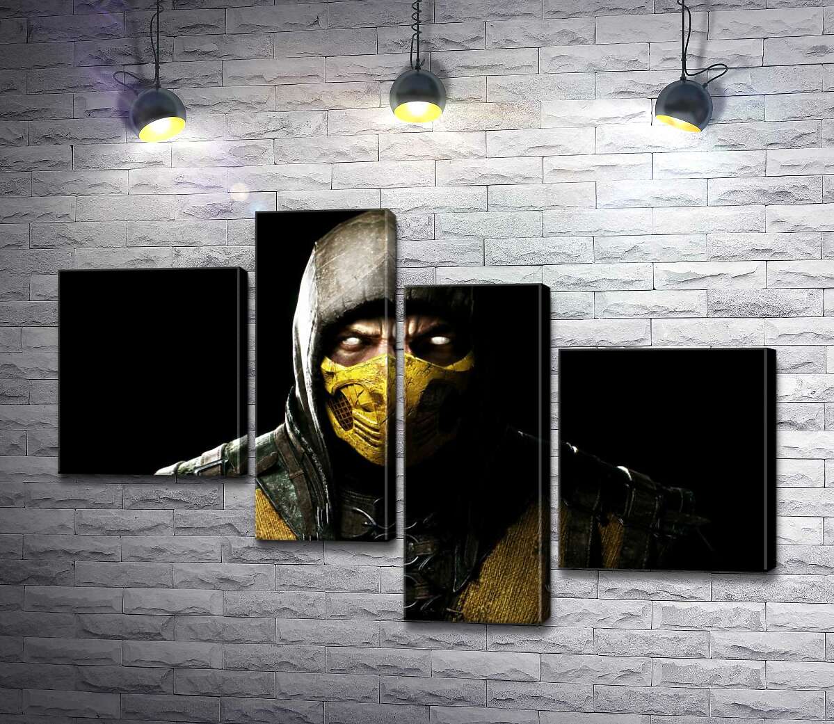 Модульная картина ArtPoster Из тьмы к свету: портрет героя игры "Mortal Kombat" Скорпиона 100x67 см Модуль №20
Модульная картина ArtPoster Из тьмы к свету: портрет героя игры "Mortal Kombat" Скорпиона 100x67 см Модуль №20
