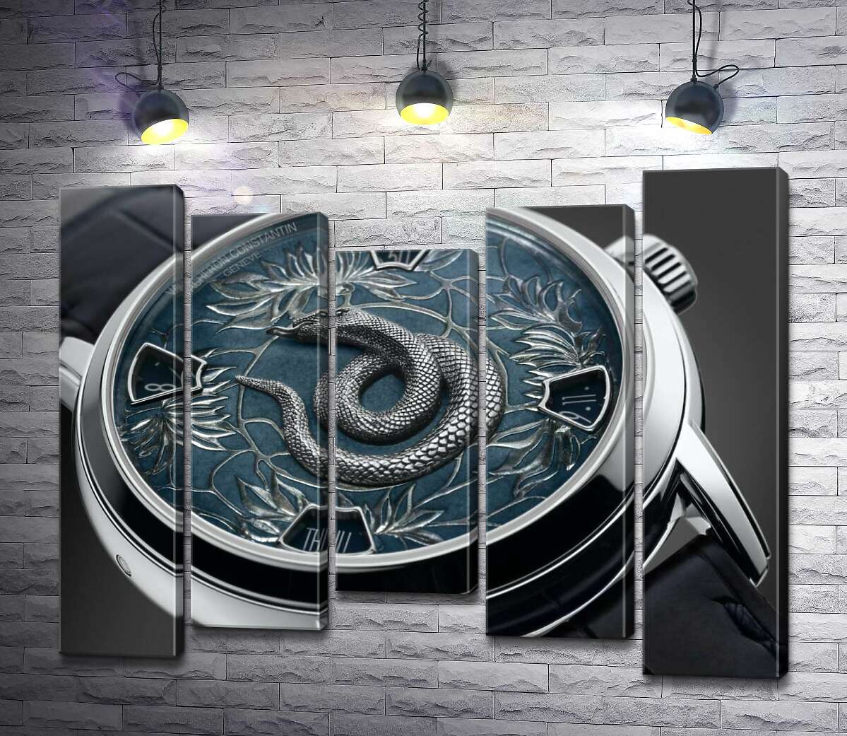 Модульная картина ArtPoster Зодиакальная змея на часах швейцарского бренда Vacheron Constantin 100x81 см Модуль №28
Модульная картина ArtPoster Зодиакальная змея на часах швейцарского бренда Vacheron Constantin 100x81 см Модуль №28