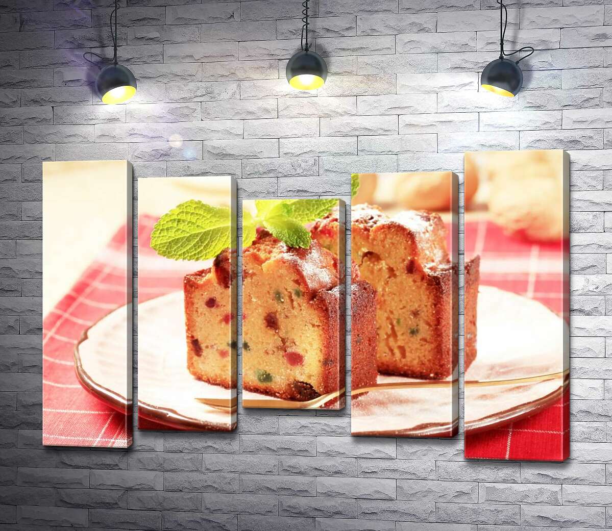 Модульная картина ArtPoster Золотистый кекс с цветными кусочками сухофруктов 130x88 см Модуль №28
Модульная картина ArtPoster Золотистый кекс с цветными кусочками сухофруктов 130x88 см Модуль №28