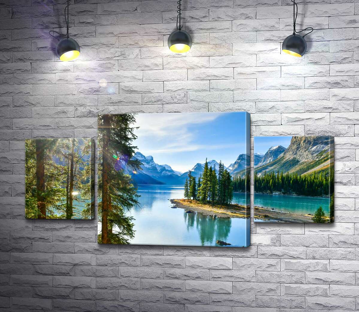 Модульная картина ArtPoster Живописный вид на остров Спирит (Spirit island) среди голубого озера Малинье (Maligne lake) 100x50 см Модуль №7
Модульная картина ArtPoster Живописный вид на остров Спирит (Spirit island) среди голубого озера Малинье (Maligne lake) 100x50 см Модуль №7