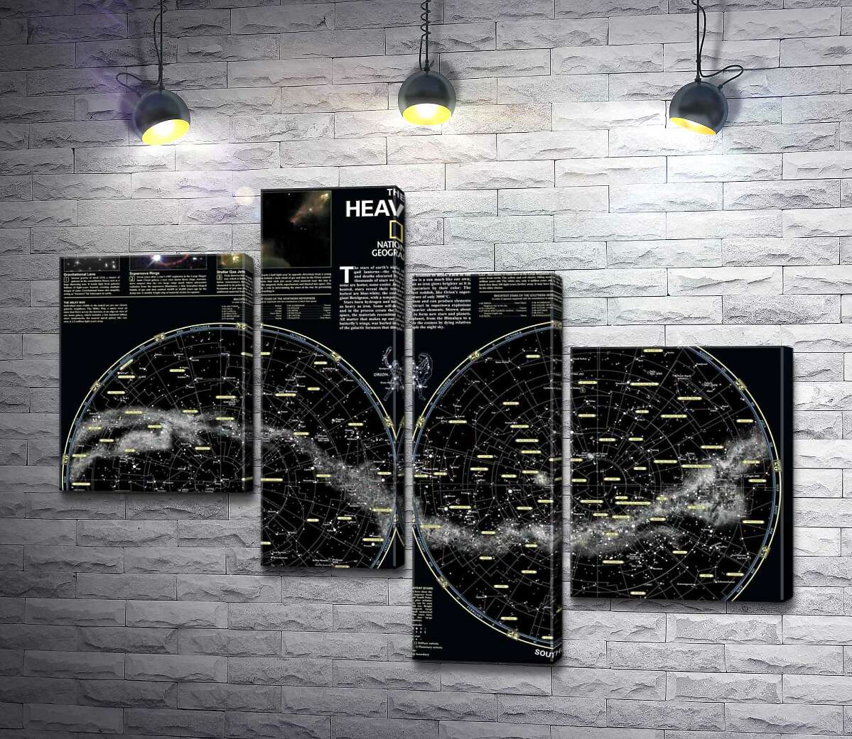 Модульная картина ArtPoster Карта звездного неба от National Geographic 100x75 см Модуль №20
Модульная картина ArtPoster Карта звездного неба от National Geographic 100x75 см Модуль №20