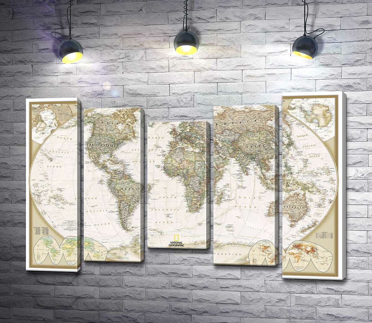 Модульная картина ArtPoster Карта мира от National Geographic в пастельных оттенках 100x68 см Модуль №28
Модульная картина ArtPoster Карта мира от National Geographic в пастельных оттенках 100x68 см Модуль №28