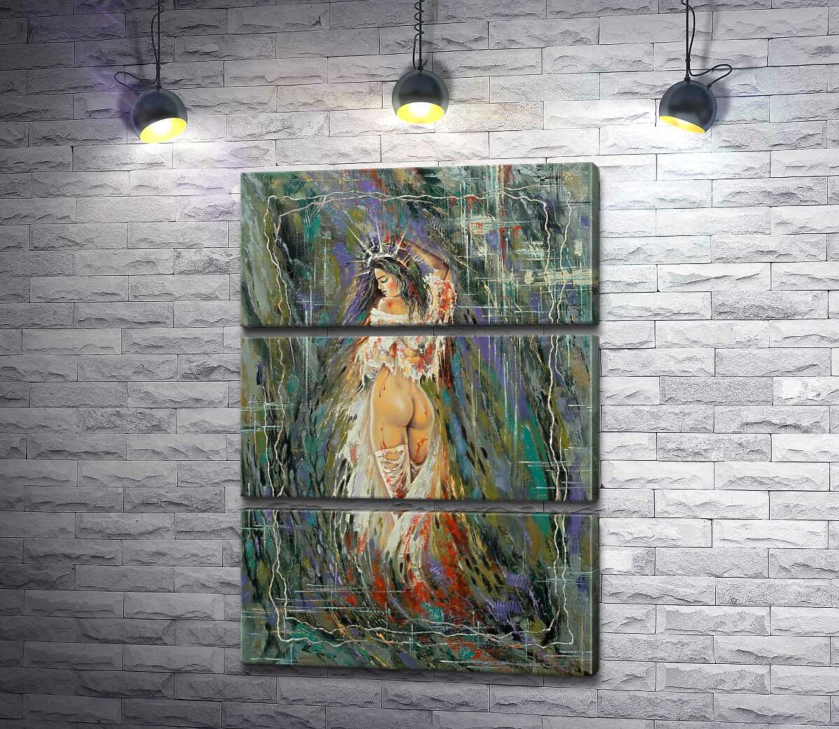 Модульная картина ArtPoster Капли крови стекают по обнаженному телу девушки 50x72 см Модуль №13
Модульная картина ArtPoster Капли крови стекают по обнаженному телу девушки 50x72 см Модуль №13