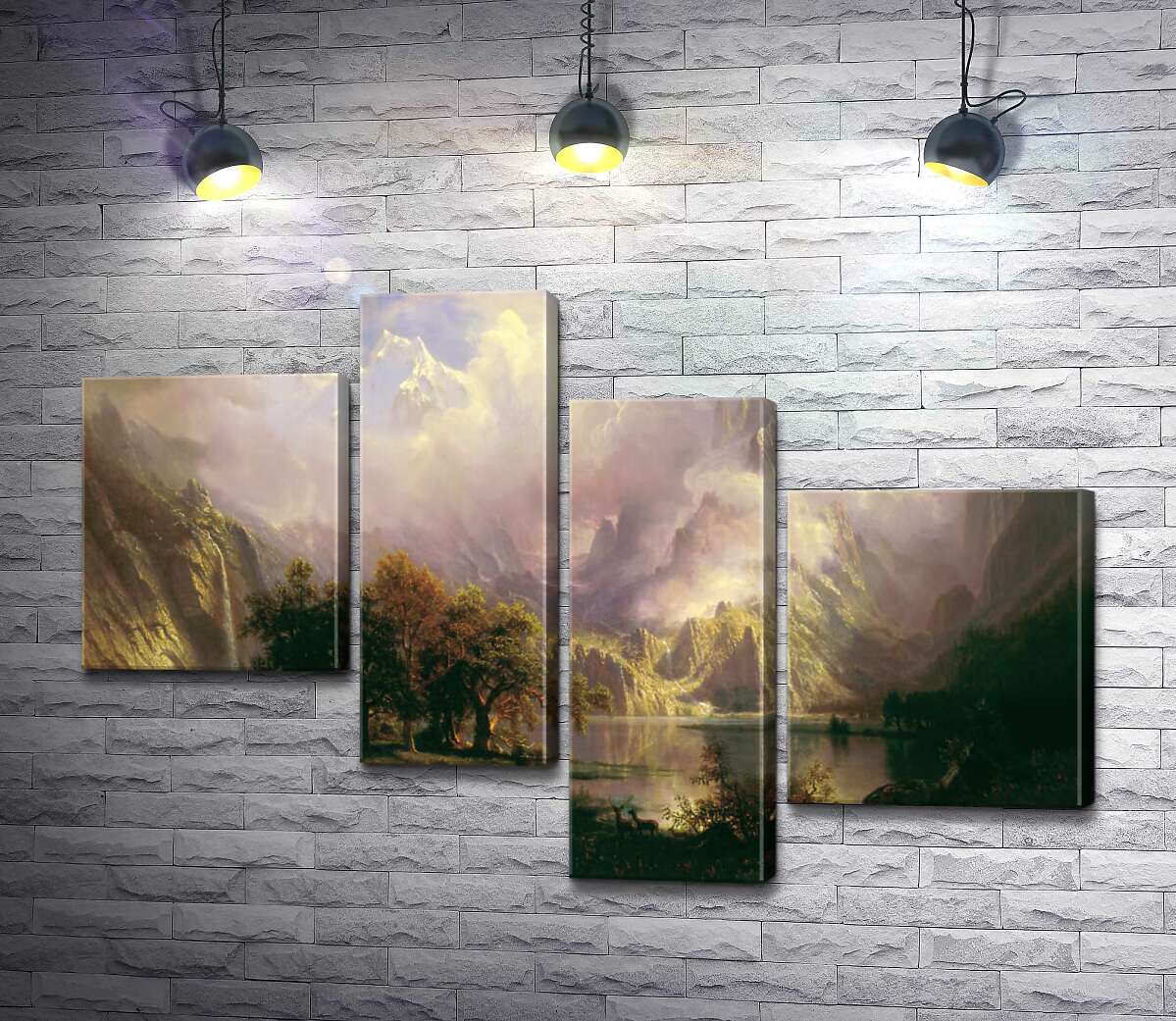 Модульная картина ArtPoster Ландшафт каменистых гор (Rocky Mountain Landscape) – Альберт Бирштадт (Albert Bierstadt) 100x69 см Модуль №20
Модульная картина ArtPoster Ландшафт каменистых гор (Rocky Mountain Landscape) – Альберт Бирштадт (Albert Bierstadt) 100x69 см Модуль №20