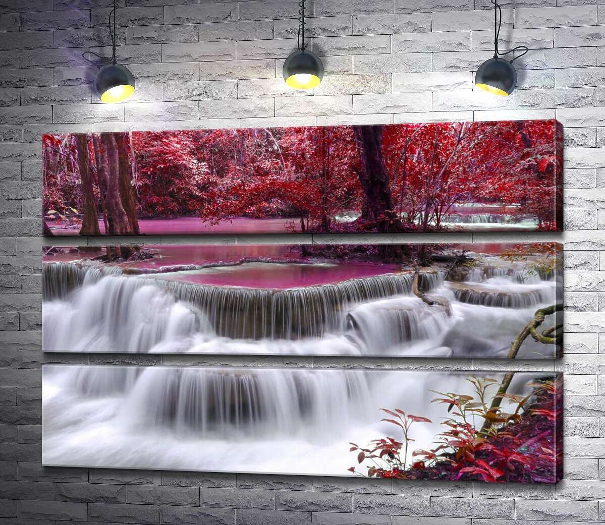 Модульная картина ArtPoster Красные оттенки осени у водопада Эраван (Erawan falls) 130x87 см Модуль №13
Модульная картина ArtPoster Красные оттенки осени у водопада Эраван (Erawan falls) 130x87 см Модуль №13