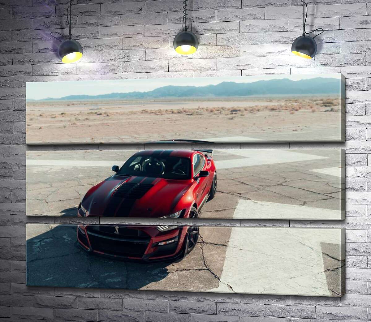 Модульная картина ArtPoster Красный Ford Mustang Shelby GT500 на пустынной трассе 130x87 см Модуль №13
Модульная картина ArtPoster Красный Ford Mustang Shelby GT500 на пустынной трассе 130x87 см Модуль №13
