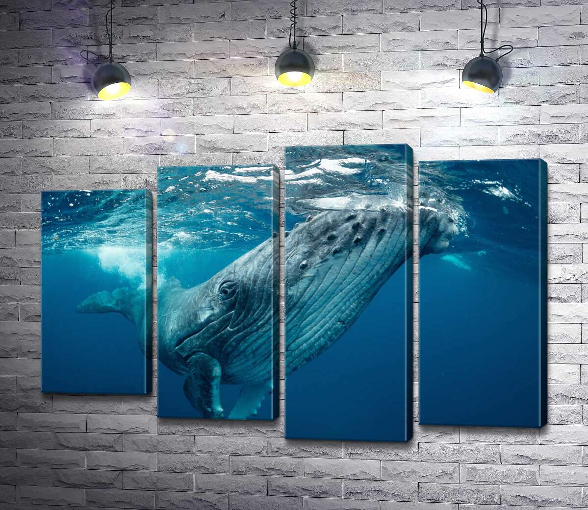 Модульная картина ArtPoster Могучие очертания кита в океане 100x69 см Модуль №21
Модульная картина ArtPoster Могучие очертания кита в океане 100x69 см Модуль №21