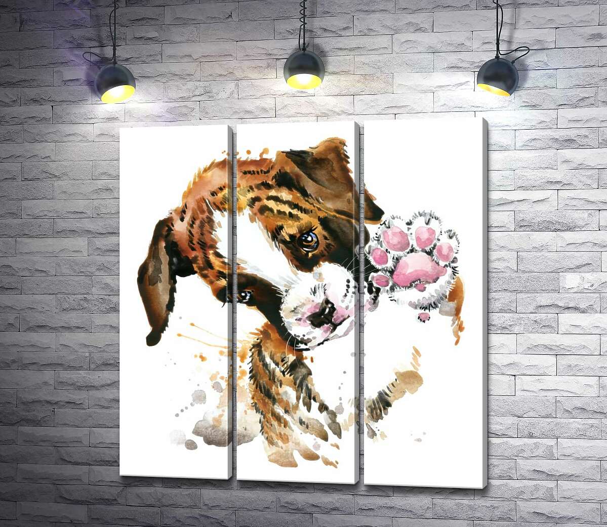 Модульная картина ArtPoster Маленький щенок протягивает розовую лапку 102x109 см Модуль №11
Модульная картина ArtPoster Маленький щенок протягивает розовую лапку 102x109 см Модуль №11