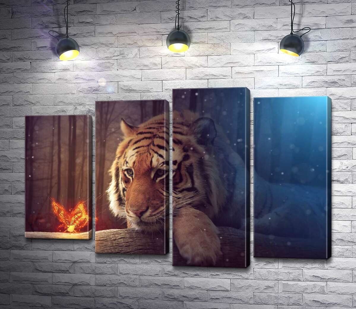 Модульная картина ArtPoster Могучий тигр наблюдает за огненной бабочкой 100x69 см Модуль №21
Модульная картина ArtPoster Могучий тигр наблюдает за огненной бабочкой 100x69 см Модуль №21